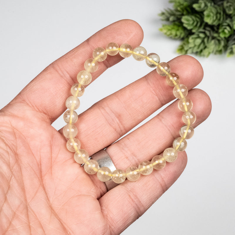 Libyan Desert Glass Bead Bracelet 11.88 g 7mm