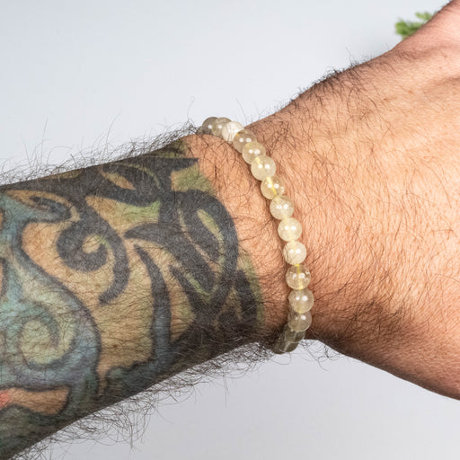 Libyan Desert Glass Bead Bracelet 9.95 g 7mm - InnerVision Crystals