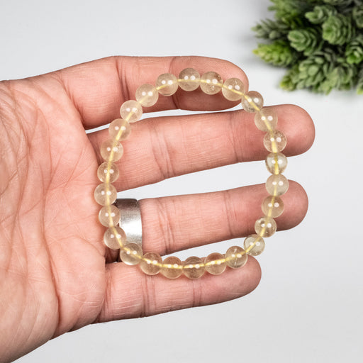 Libyan Desert Glass Bead Bracelet 14 g 7mm - InnerVision Crystals