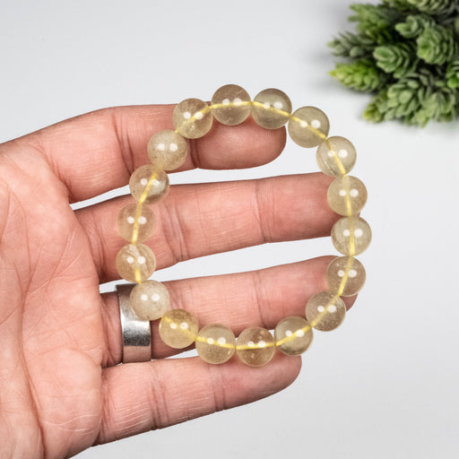 Libyan Desert Glass Bead Bracelet 29.12 g 11mm - InnerVision Crystals