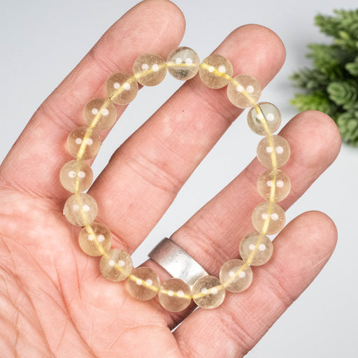 Libyan Desert Glass Bead Bracelet 21.05 g 9mm - InnerVision Crystals