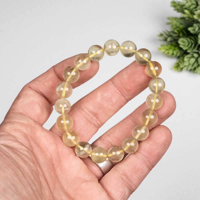 Libyan Desert Glass Bead Bracelet 23.58 g 10mm