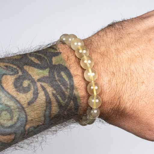 Libyan Desert Glass Bead Bracelet 25.87 g 10mm - InnerVision Crystals