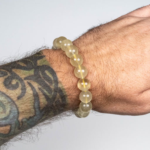 Libyan Desert Glass Bead Bracelet 32.85 g 11mm - InnerVision Crystals