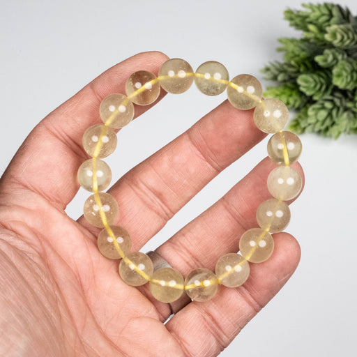 Libyan Desert Glass Bead Bracelet 32.85 g 11mm - InnerVision Crystals
