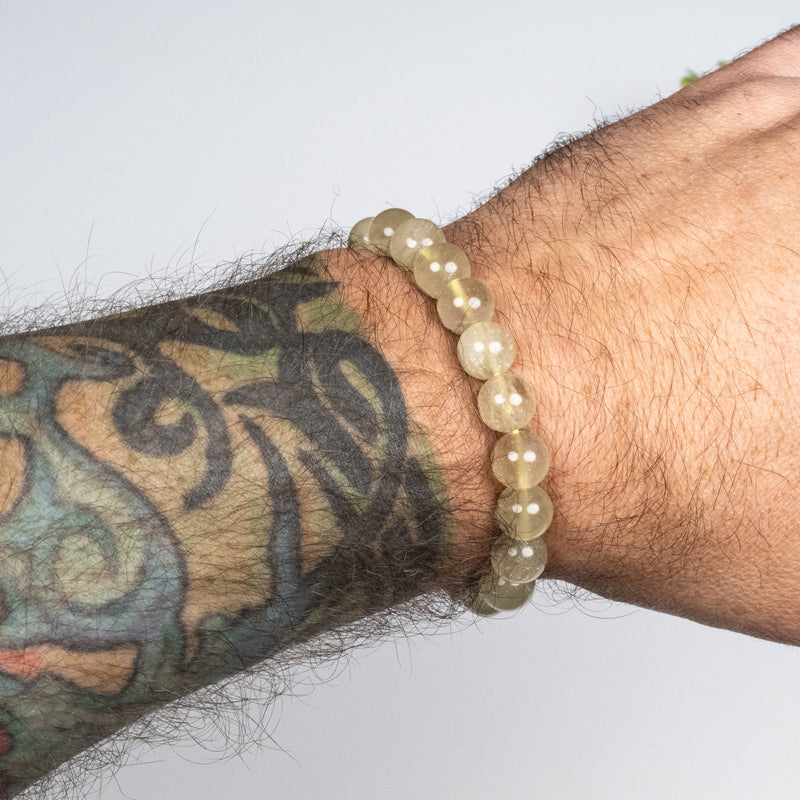 Libyan Desert Glass Bead Bracelet 21.11 g 9mm