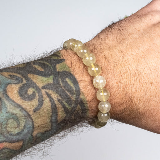 Libyan Desert Glass Bead Bracelet 24.83 g 10mm - InnerVision Crystals