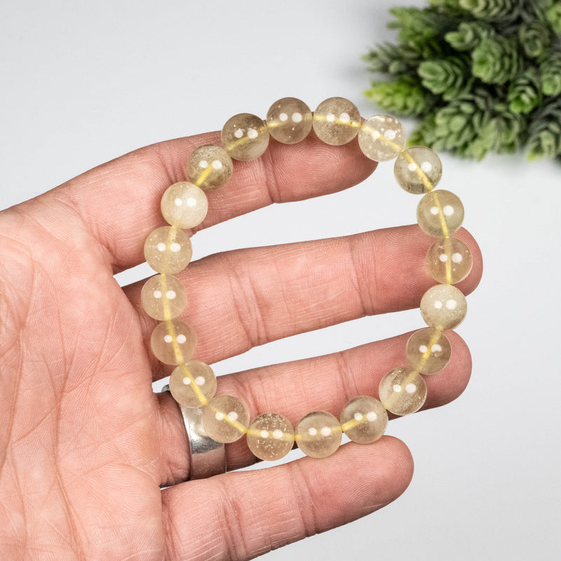 Libyan Desert Glass Bead Bracelet 24.83 g 10mm