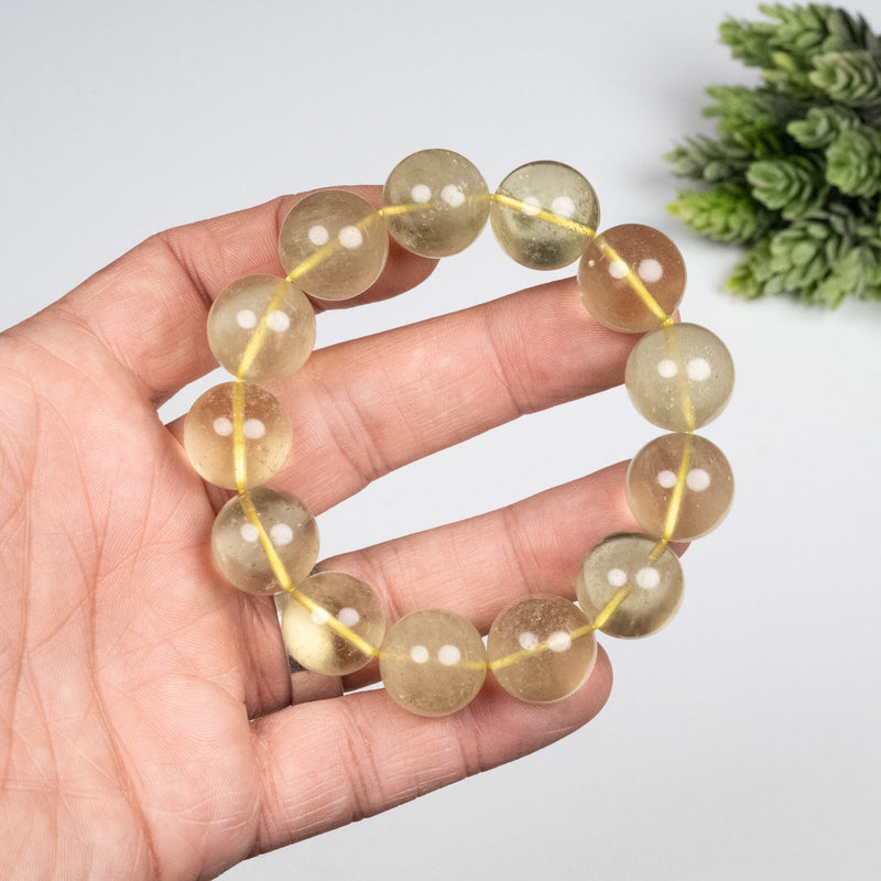 Libyan Desert Glass Bead Bracelet 68.43 g 16mm
