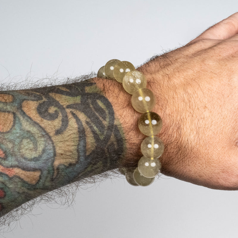 Libyan Desert Glass Bead Bracelet 56.87 g 15mm