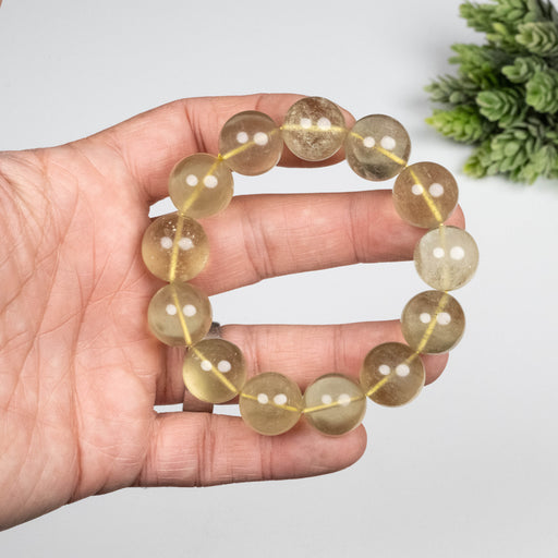 Libyan Desert Glass Bead Bracelet 68.80 g 16mm - InnerVision Crystals