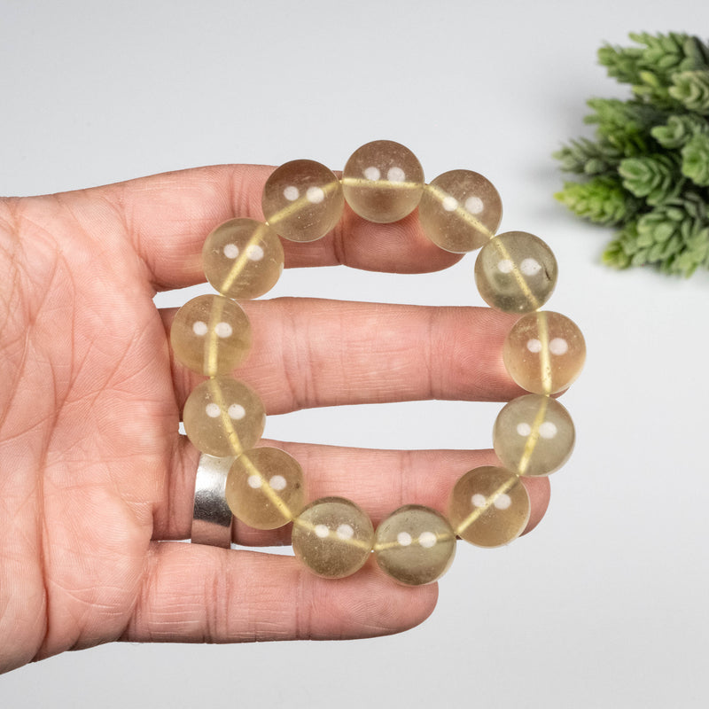 Libyan Desert Glass Bead Bracelet 60.70 g 16mm