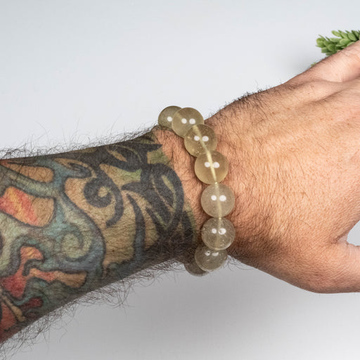 Libyan Desert Glass Bead Bracelet 60.76 g 15mm - InnerVision Crystals