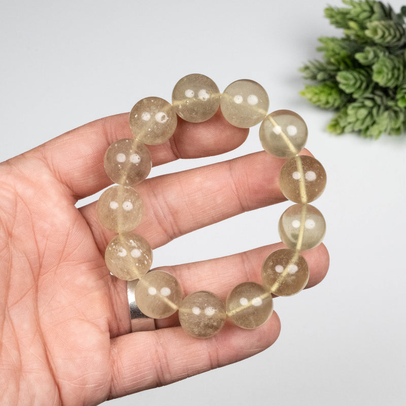 Libyan Desert Glass Bead Bracelet 60.76 g 15mm