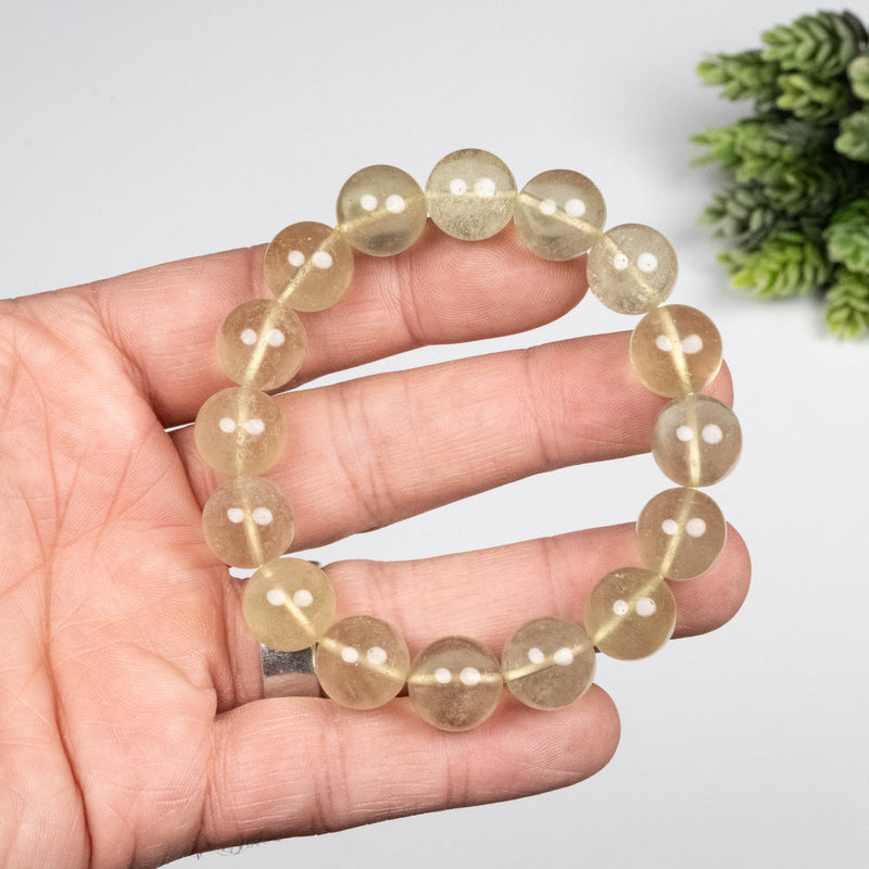 Libyan Desert Glass Bead Bracelet 41.63 g 13mm