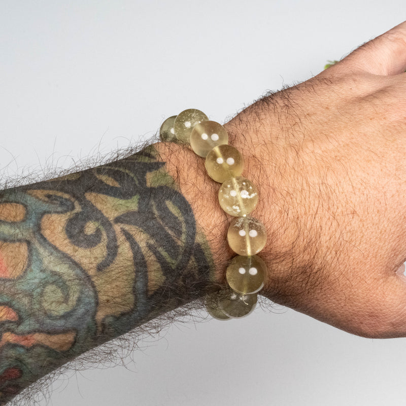 Libyan Desert Glass Bead Bracelet 53.66 g 15mm