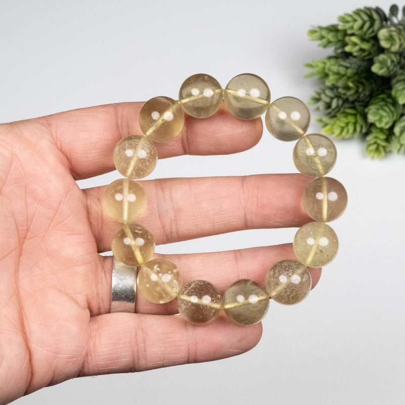 Libyan Desert Glass Bead Bracelet 53.66 g 15mm