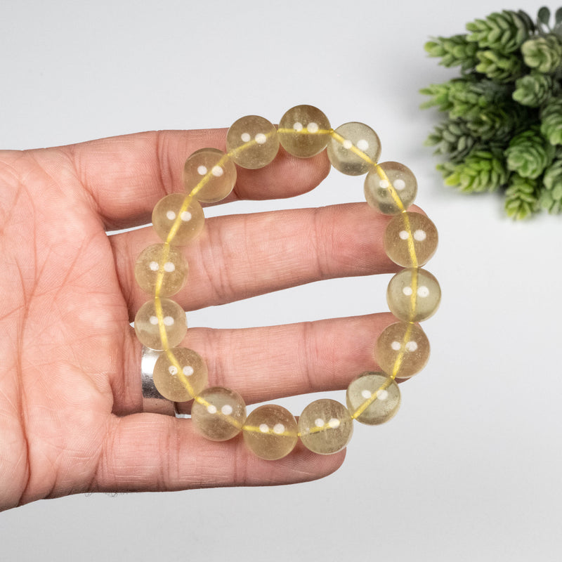 Libyan Desert Glass Bead Bracelet 43.30 g 13mm