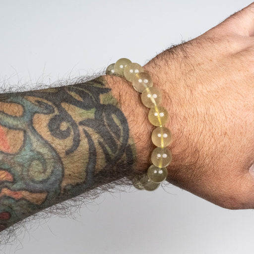 Libyan Desert Glass Bead Bracelet 35.13 g 12mm - InnerVision Crystals