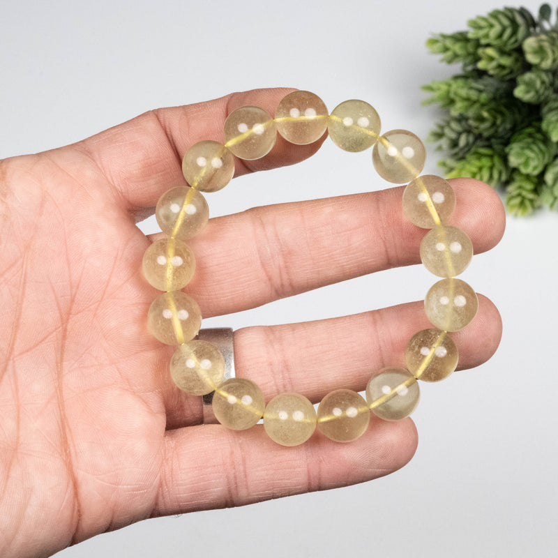 Libyan Desert Glass Bead Bracelet 35.13 g 12mm