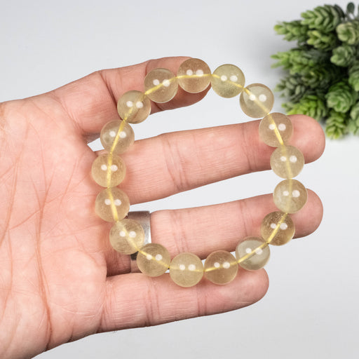 Libyan Desert Glass Bead Bracelet 35.13 g 12mm - InnerVision Crystals