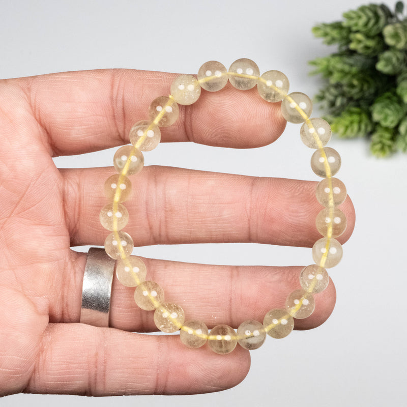Libyan Desert Glass Bead Bracelet 16 g 8mm