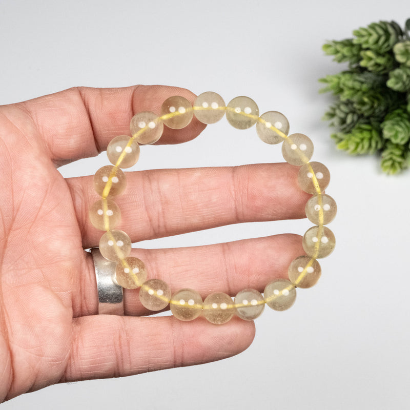 Libyan Desert Glass Bead Bracelet 24.49 g 10mm