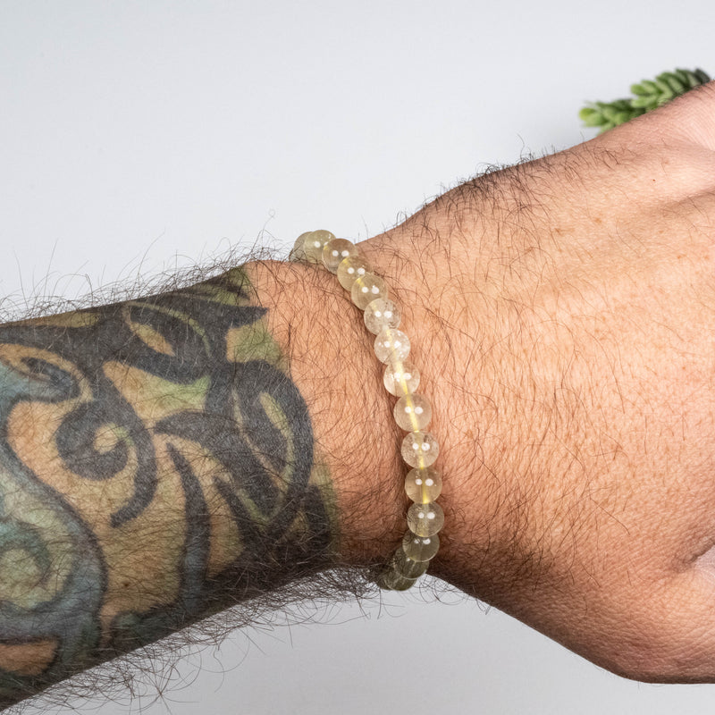 Libyan Desert Glass Bead Bracelet 11.18 g 7mm