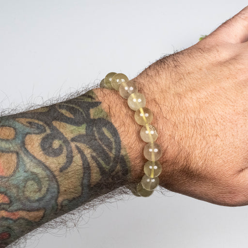 Libyan Desert Glass Bead Bracelet 28.09 g 11mm - InnerVision Crystals