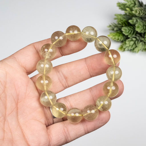 Libyan Desert Glass Bead Bracelet 46.37 g 14mm - InnerVision Crystals