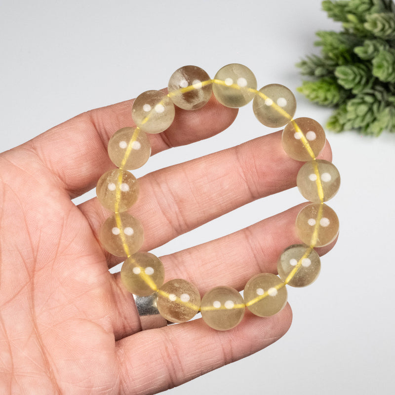 Libyan Desert Glass Bead Bracelet 43.85 g 13mm