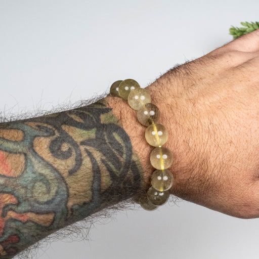 Libyan Desert Glass Bead Bracelet 43.84 g 13mm - InnerVision Crystals