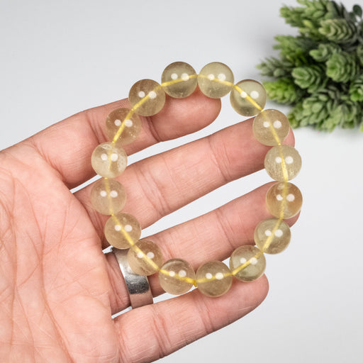 Libyan Desert Glass Bead Bracelet 38.48 g 12mm - InnerVision Crystals