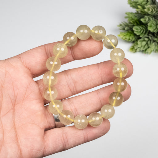 Libyan Desert Glass Bead Bracelet 35.08 g 12mm - InnerVision Crystals