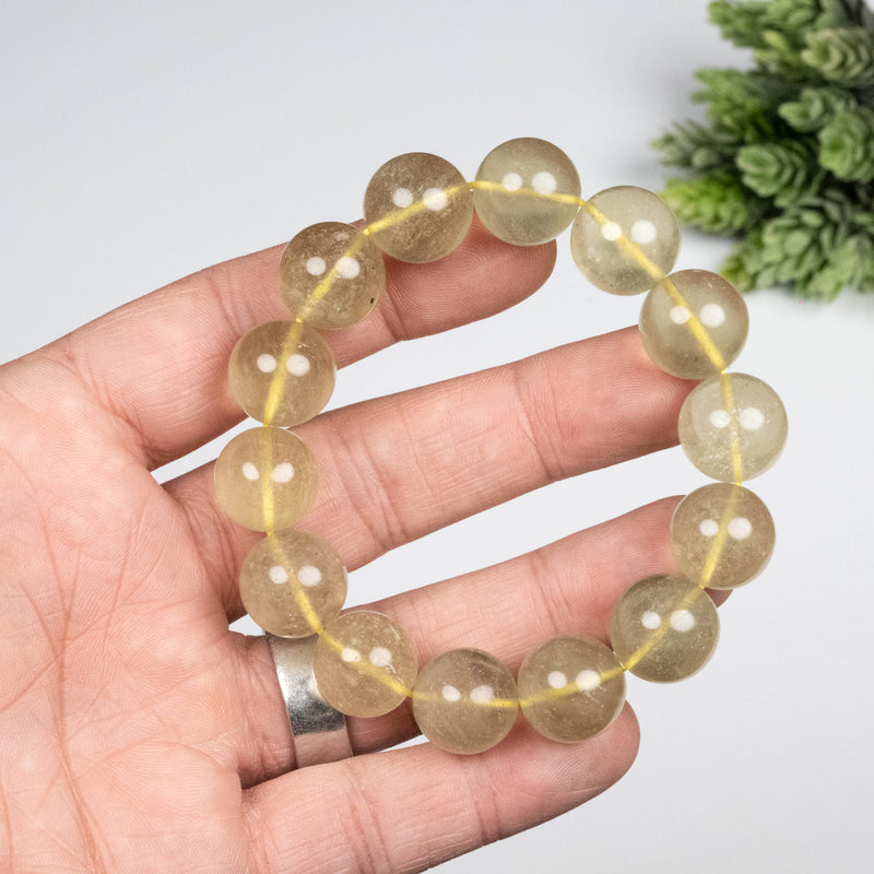 Libyan Desert Glass Bead Bracelet 57.45 g 15mm