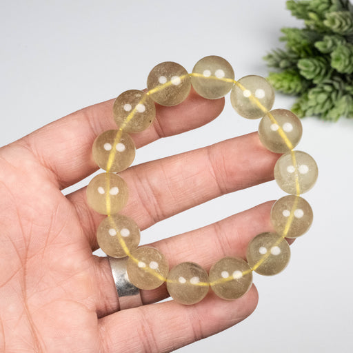 Libyan Desert Glass Bead Bracelet 57.45 g 15mm - InnerVision Crystals