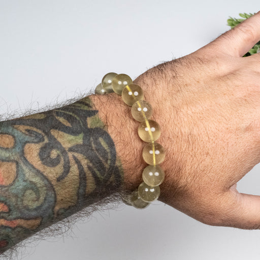 Libyan Desert Glass Bead Bracelet 46.46 g 13mm - InnerVision Crystals