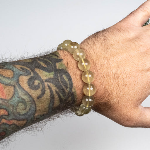 Libyan Desert Glass Bead Bracelet 39.73 g 12mm - InnerVision Crystals