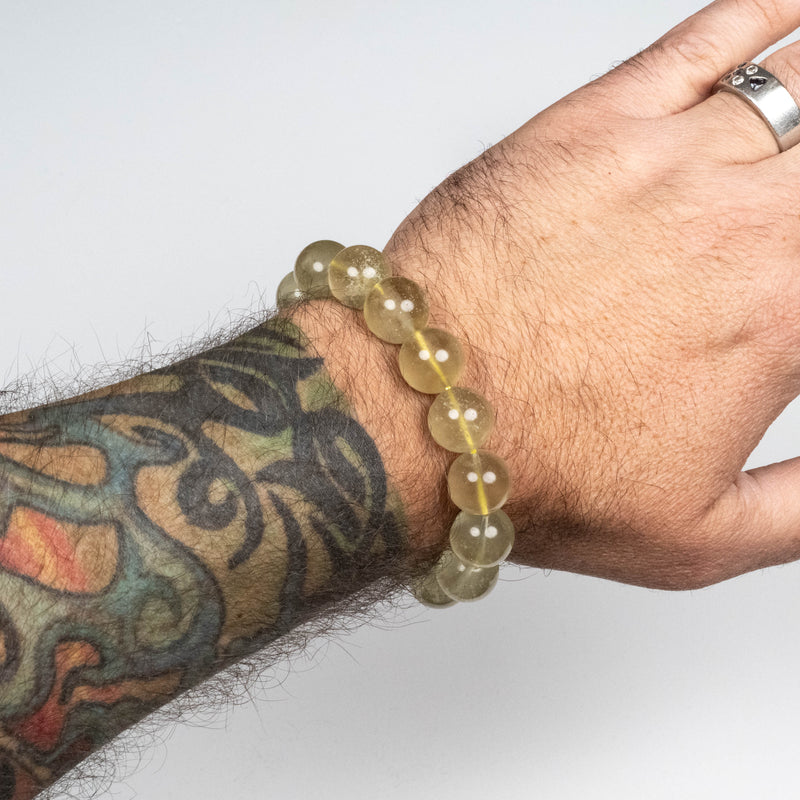 Libyan Desert Glass Bead Bracelet 48.57 g 14mm