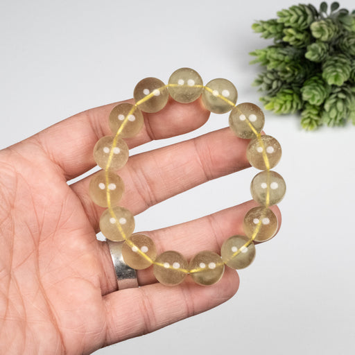 Libyan Desert Glass Bead Bracelet 48.57 g 14mm - InnerVision Crystals