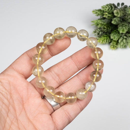 Libyan Desert Glass Bead Bracelet 35.64 g 12mm - InnerVision Crystals