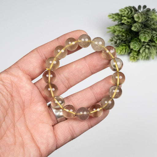 Libyan Desert Glass Bead Bracelet 37.05 g 12mm - InnerVision Crystals
