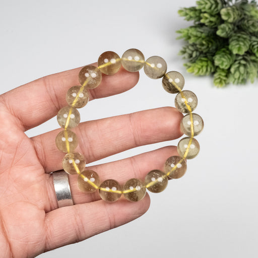 Libyan Desert Glass Bead Bracelet 35.58 g 12mm - InnerVision Crystals
