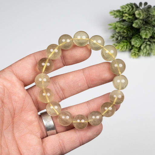 Libyan Desert Glass Bead Bracelet 42.65 g 13mm - InnerVision Crystals