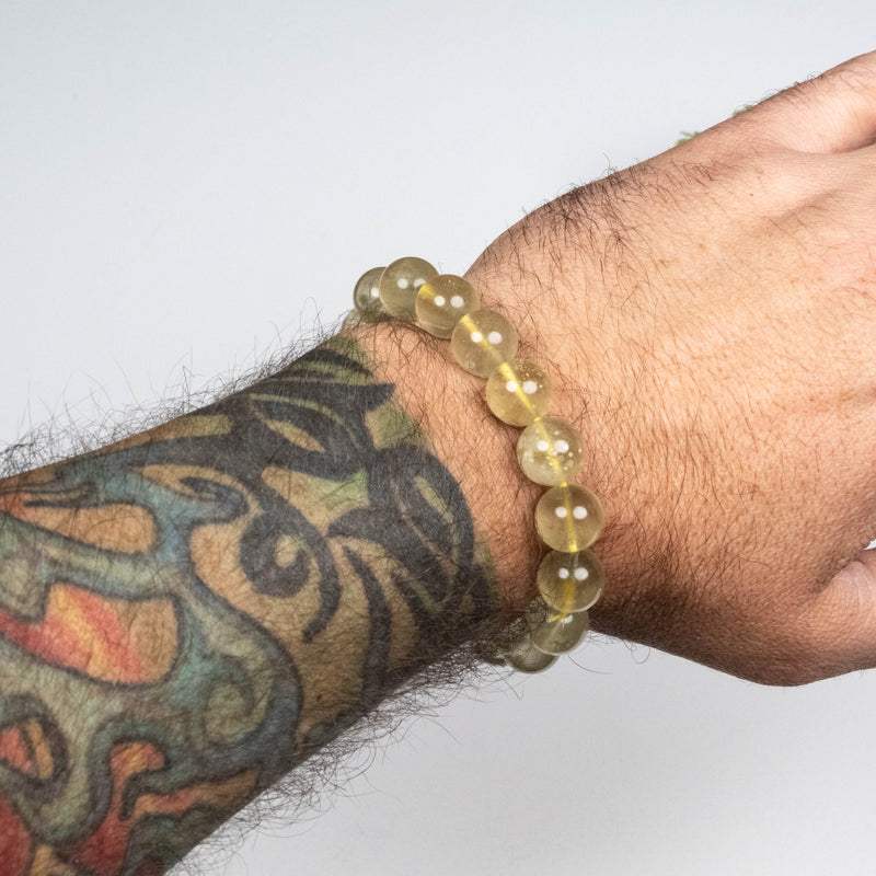 Libyan Desert Glass Bead Bracelet 36.05 g 12mm