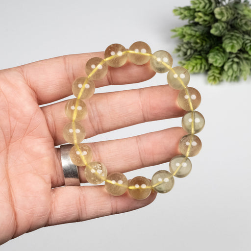 Libyan Desert Glass Bead Bracelet 36.05 g 12mm - InnerVision Crystals