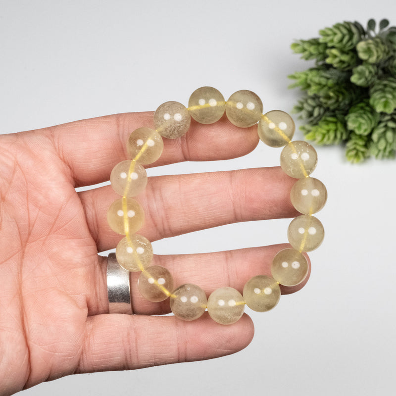 Libyan Desert Glass Bead Bracelet 38.78 g 12mm