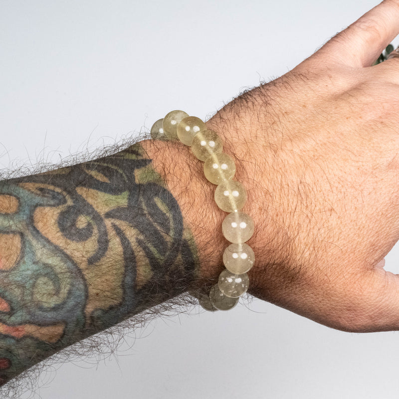 Libyan Desert Glass Bead Bracelet 36.79 g 12mm