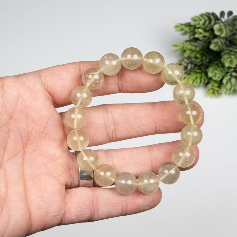 Libyan Desert Glass Bead Bracelet 36.79 g 12mm