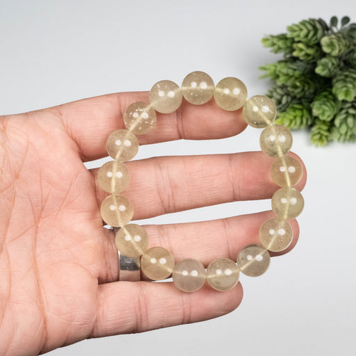 Libyan Desert Glass Bead Bracelet 36.79 g 12mm - InnerVision Crystals